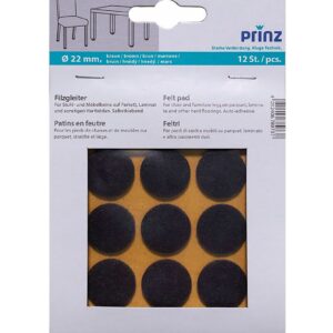 Filcové podložky pr.22mm 78973 hnědá