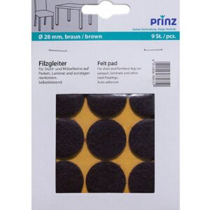 Filcové podložky pr.28mm 78975 hnědá