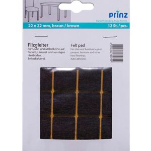 Filcové podložky 22x22 hnedá