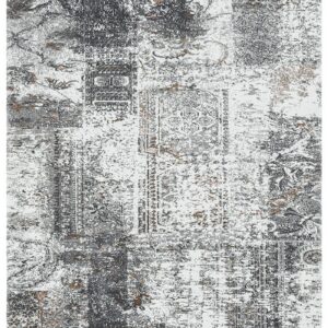 Kusový koberec LUSH SEWING grey