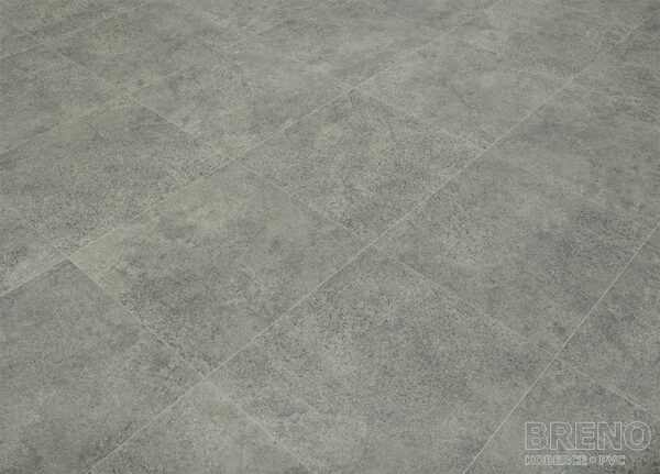 PVC CARBONTEX Tempesta 595 – sivá dlažba