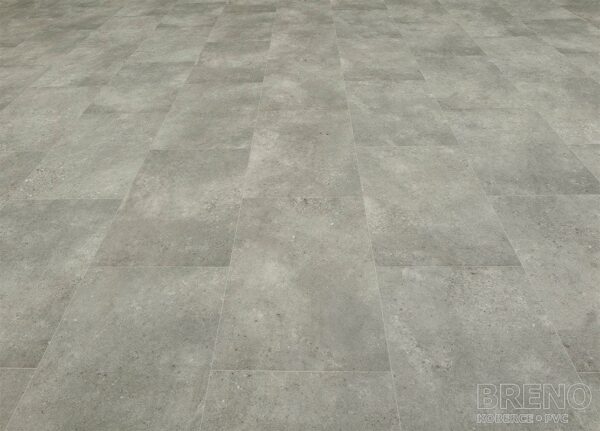 PVC SILVERTEX Rhodes 971M – sivá dlažba