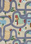 Metrážny koberec SCANROAD 39 s cestami