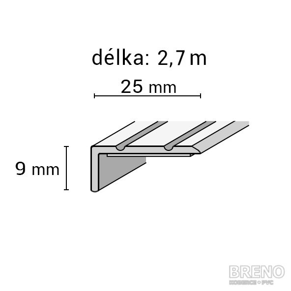 Schodová hrana javor - samolepiaci